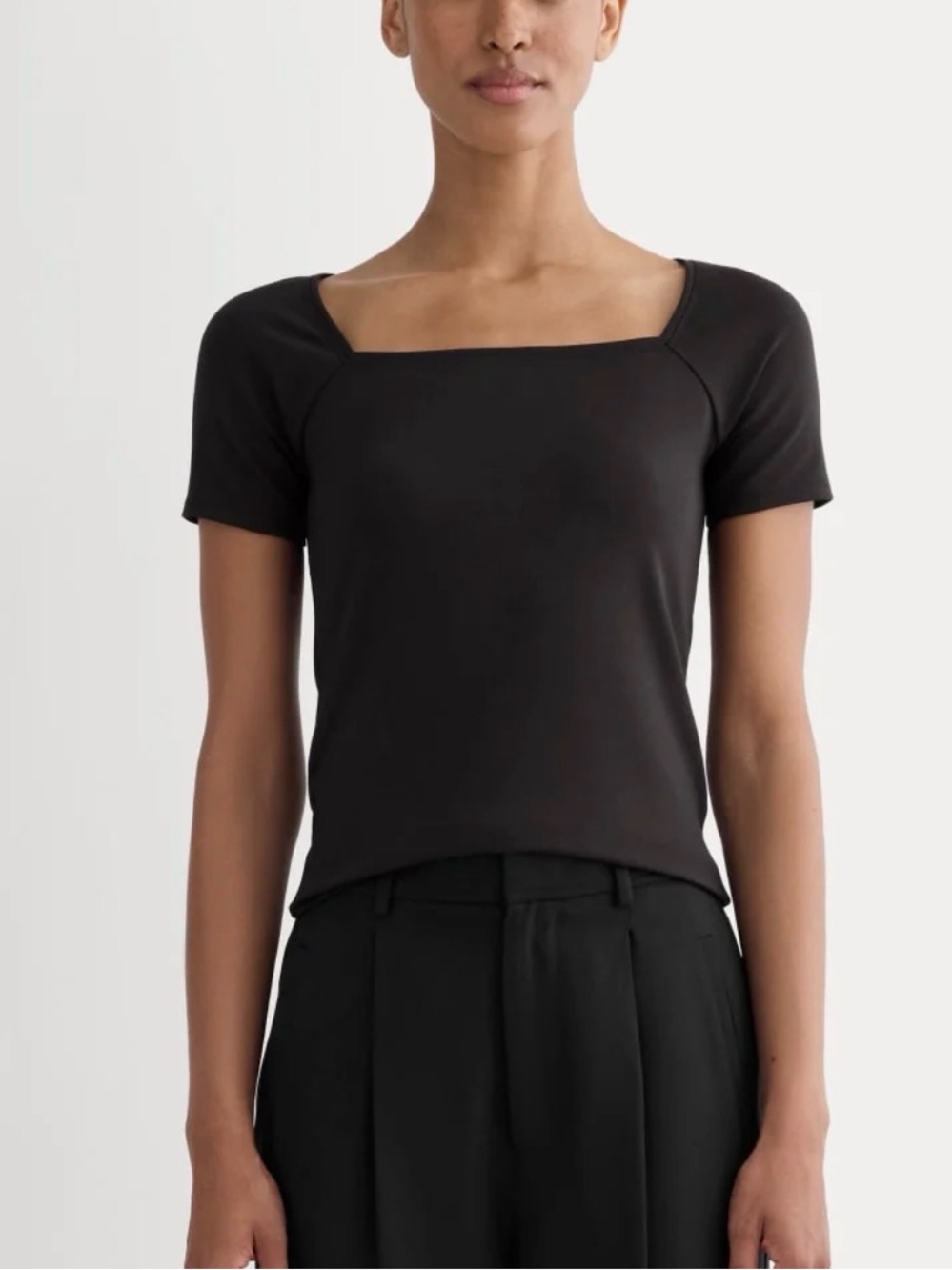 Everlane the Form Square Neck Top